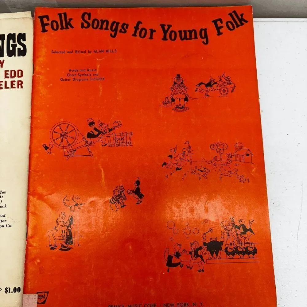 Folk Songs for Young‎ Folk Great Folk Songs Hootenanny Song Book Sheet Music